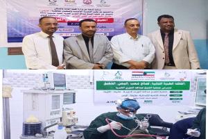 الشعبي والطٌريق يدشنان إجراء 64 عملية جراحية مجانية للقسطرة القلبية وأستئصال اللوزتين بمستشفى الريادة بعدن