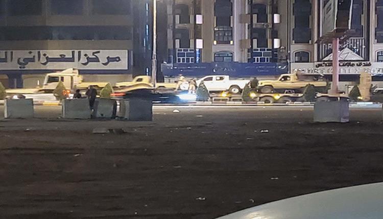 لما كانت قوات الانتقالي  موجودة في عدن  .  