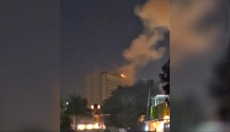 سقوط مقذوف على فندق بالعاصمة بغداد..