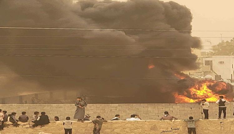   اندلاع حريق في عتق صباح اليوم
