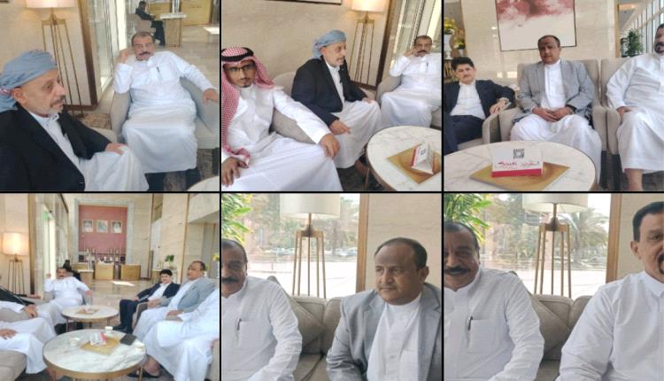 أبناء حضرموت في الرياض يؤدون العواد بمناسبة عيد الفطر في حضرة اللواء أحمد بن بريك