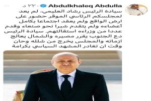 العليمي في ورطه وكل اعضاء المجلس الرئاسي 