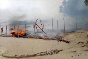 حريق يلتهم خيمة عرس نسائي في أحور
