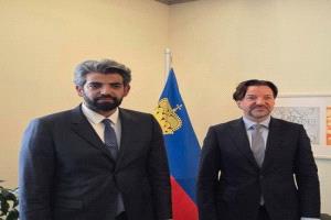 البيض وسفير ليختنشتاين في جنيف يبحثان قضايا حقوق الإنسان في الجنوب