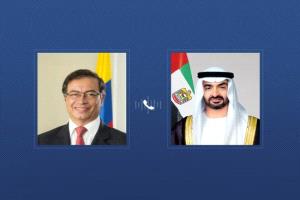 رئيس الإمارات يتلقى اتصالاً هاتفياً من نظيره الكولومبي