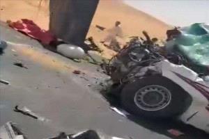 حادث مروري مروع يصيب مغتربين يمنيين