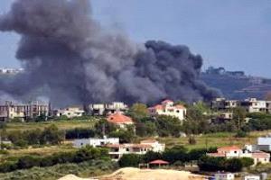 غارة اسرائيلية على مبنى في مدينة صيدا في جنوب لبنان