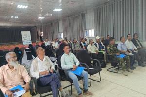 منظمة البحث عن أرضية مشتركة تنظم اللقاء الحواري بين المسارات وصناع القرار بالضالع..
