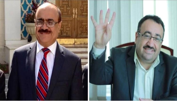 علي العمراني . خالد الآنسي. الأول مؤتمري، والثاني إصلاحي، لكن كليهما اتفقا على مهاجمة قوات العمالقة الجنوبية.