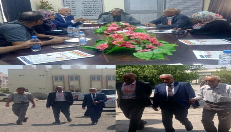 الشبحي و الكنزي يتفقدا سير العملية التعليمية في معهد أمين ناشر للعلوم الصحية  
