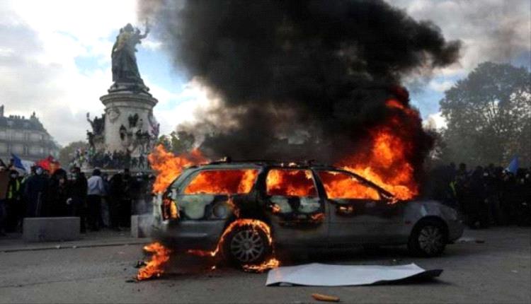 توقيف أكثر من 1800 شخص خلال الاحتجاجات في فرنسا
