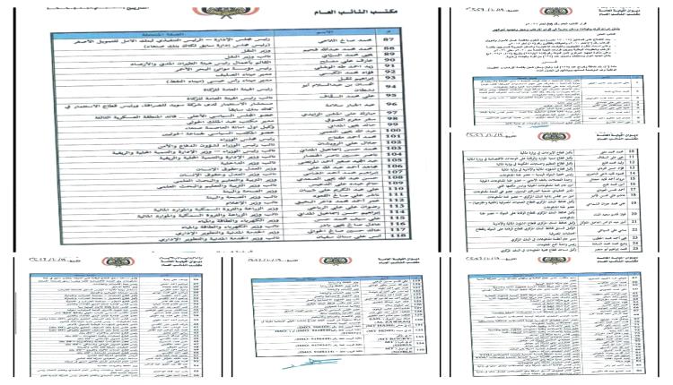 البنك المركزي اليمني يأمر بتجميد أموال 135 شخصا وكيانا من قيادات  ومسئولين مرتبطين بالحوثيين ( أسماء )