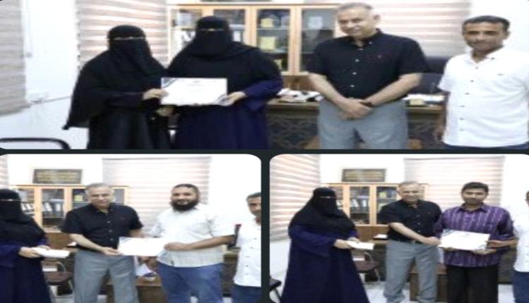 الجاوي يكرّم الموجهين المقيمين بالمعاهد التقنية والمهنية  في لفتة وفاء وتقدير.. ويؤكد أهمية الكوادر المخلصة في تطوير التعليم الفني والتدريب المهني بعدن