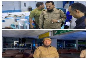 المحافظ شيخ يتفقد مطار عدن الدولي عقب الاستهداف الصاروخي الحوثي ويوجه بإيواء المسافرين