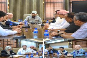 المحافظ شيخ يبحث مع ممثل صندوق الأمم المتحدة للسكان دعم برامج التدريب والتأهيل وسبل مواجهة التحديات الإنسانية في العاصمة عدن ( صور )