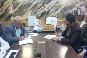 حيدرة والسعيدي يوقعان اتفاقية تعاون وشراكة بين مستشفى الصداقة والجامعة الألمانية الدولية في عدن