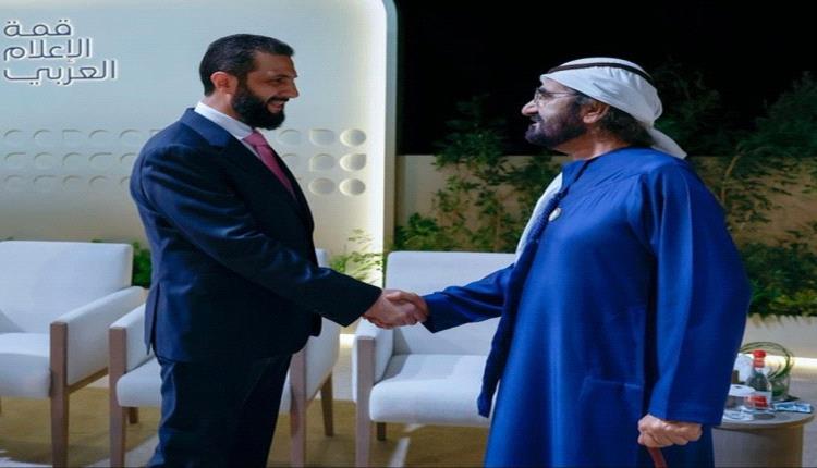 محمد بن راشد يستقبل الشرع في دبي: علاقاتنا مع سوريا محبة وصداقة وأخوة
