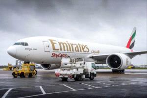 الإمارات للشحن الجوي تنقل 153 ألف طن من الصادرات الهندية
