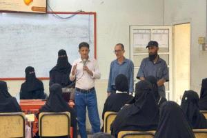 كلية اللغات والترجمة بجامعة عدن تدشن العام الأكاديمي الجديد
